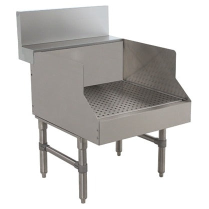 Advance Tabco PRGS-24 Prestige Series Stainless Steel Bar Drainboard, 30" Wide - 30"