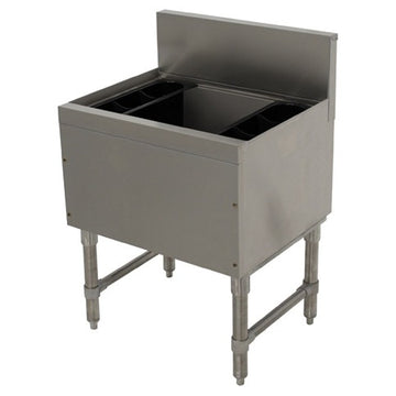 Advance Tabco PRI-19 Prestige Series Stainless Steel Underbar Ice Bin, 20" Wide - 70 lb.