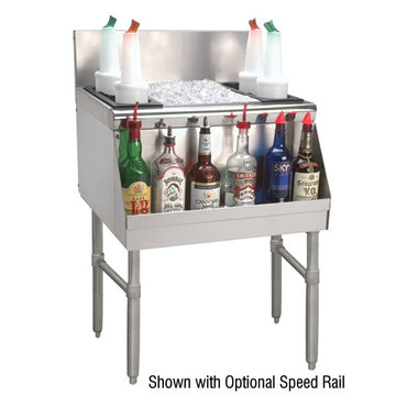Advance Tabco PRI-24 Prestige Series Stainless Steel Underbar Ice Bin, 25" Wide - 121 lb.