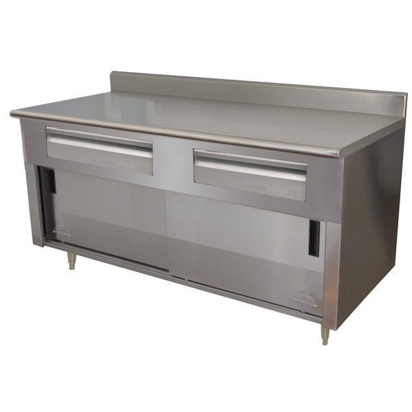 Advance Tabco SDRC Stainless Steel Enclosed Base Work Table, 30" Wide - 72"