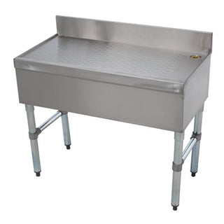Advance Tabco SLD Stainless Steel Bar Drainboard, 18" Wide - 12"
