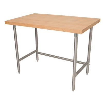 Advance Tabco TH2G Wood Top Work Table, 30" Wide - 30" x 60"