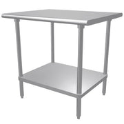 Advance Tabco Stainless Steel Work Table, 30" Wide - 30" x 36"