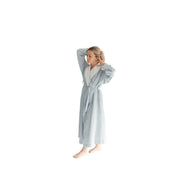 Telegraph Hill DLR-S Bath Robe DLR-S-NVY-S, S - Blue White
