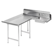 Advance Tabco DTS-D70 Stainless Steel Dishtable, 107" x 67" - Left
