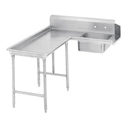 Advance Tabco DTS-G70 Stainless Steel Dishtable, 143" x 59" - Left