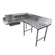 Advance Tabco DTS-K70 Stainless Steel Dishtable, 143" x 61" - Right