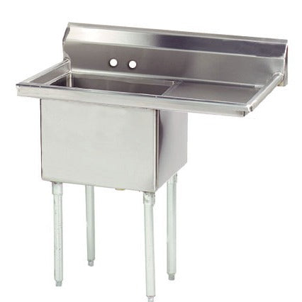 Advance Tabco FE-1-1620 Stainless Steel 1 Compartment Sink, 25 3/4" x 36 1/2" - Right