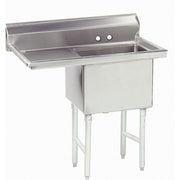 Advance Tabco FS-1-1824 Stainless Steel 1 Compartment Sink, 30" x 38 1/2" - Left
