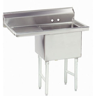 Advance Tabco FS-1-1824 Stainless Steel 1 Compartment Sink, 30" x 38 1/2" - Left