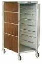 657 Enclosed Compact Tray Truck, Single Compartment with (20) 15" x 20" Tray Capacity, Front & Back Door