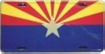 Dixie Arizona Starburst State Flag License Plate