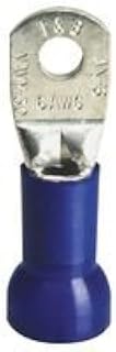 Thomas & Betts RE6-14 TERMINAL, RING TONGUE, 1/4IN, CRIMP BLUE