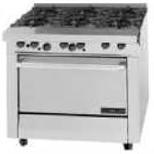 Garland M43-1S Master Series Heavy Duty 34" Gas Range with (4) 24,000 BTU Open Burners, (1) 12" Even Heat Hot Top & Storage Base
