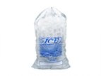 12 x 19 x 1 10 LBS Drawstring 1 MIL LDPE MET Metalocene Printed Ice Bags