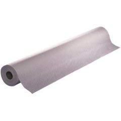 Primesource 76000075 Embossed Plastic Table Cover Roll, White, 40" X 300'