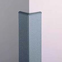 Corner Guard, 90, 3'' Wings, 12'H W/Caps, Black