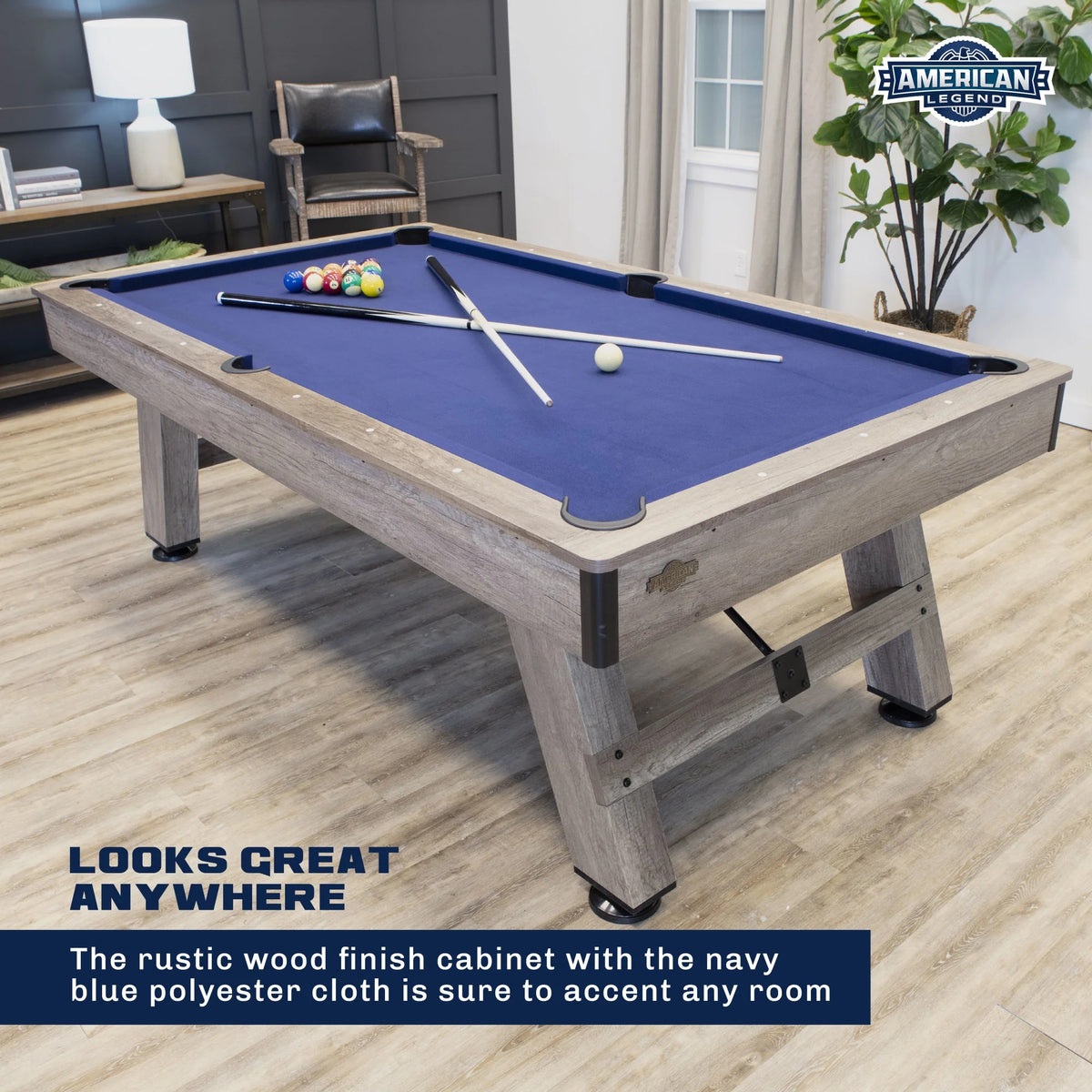 Escalade Sports AL3020W American Legend Wood Pool Table, 52" x 90" - photo 3