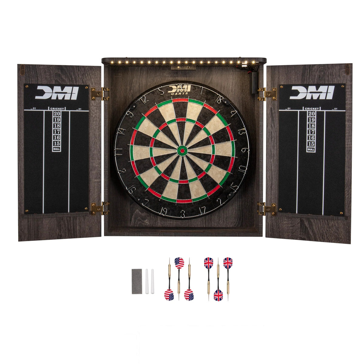 Escalade Sports D4400W DMI Sports Cabinet Set, 20" Wide, Gray - Default Title