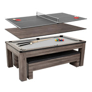 Escalade Sports G05302W Atomic Wood Ping Pong Set, 47 1/4" x 7', Gray - Default Title