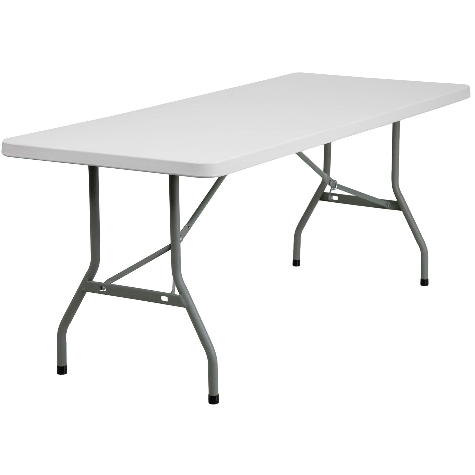 Flash Furniture 6-Foot Rectangular Plastic Folding Table, White