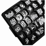 Aarco Plastic Number Set, 330 Pieces, White - 3/4"