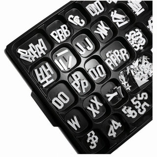 Aarco Plastic Number Set, 330 Pieces, White - 3/4"