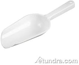 Bar Maid - CR-846W - 6 oz White Scoop w/Hole Handle