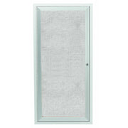 Aarco Board Cabinet, 12" Wide - Satin Anodized Aluminum Finish