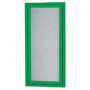 Aarco Board Cabinet, 12" Wide - Powder Coated Green