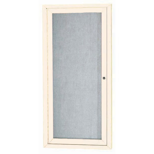 Aarco Board Cabinet, 12" Wide - Powder Coated Ivory