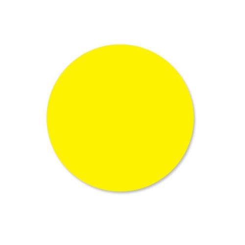 DuraMark 1 in Round Yellow Label by DayMark – Model 112338