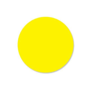 DuraMark 1 in Round Yellow Label by DayMark – Model 112338