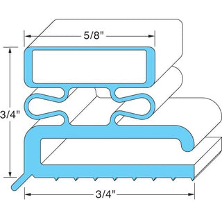 AllPoints 741098 Door Gasket Strip - Default Title