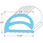 AllPoints 741190 Door Gasket Strip - Default Title