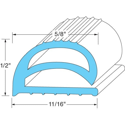 AllPoints 741190 Door Gasket Strip - Default Title