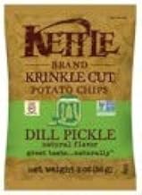 Kettle Foods Dill Pickle Krinkle Cut Potato Chips, 2 Ounce -- 24 per case.
