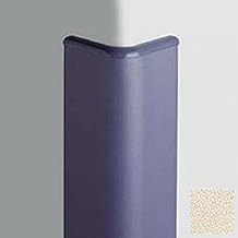 Corner Guard Bullnose 90, 3'' Wings, 8'H W/Caps, Eggshell