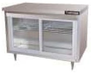 Continental Refrigerator SW60-GD Two Section Work Top Refrigerator 60"W, Glass Doors