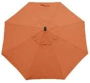 California Umbrella Replacement Canopy Cover in Terracotta Olefin Umbrella, 7.5' Round