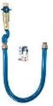 Dormont 1675KITCFS72PS 3/4" Blue Hose Moveable Gas Connector Kit 72" Long with Blue PVC, 1 Safety Quik QDV, 1 Swivel MAX & 1 Pair of Safety Set