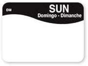 DayMark - 1100297 - DissolveMark 7/8 in x 1 1/4 in Sunday Label