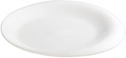 Winco WDP004-202, 10-Inch Dia Ardesia Ocea Porcelain Oval Platters, Serving Salad Bowl, Fruit Dish, White, 24/CS
