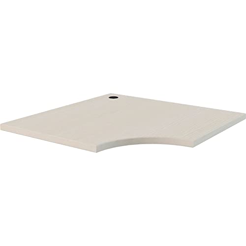 Interion Modular Partition Corner Worksurface by Global Industrial – Laminate, White, Model GF-TWCR3624WG