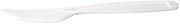 PacknWood 8NPCVPL822 7 in. Heavy Duty Cornstarch Knife White - Pack of 24