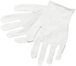 Cotton Inspector Gloves, Small, White, 12-Pair