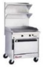 Southbend P32C-HG Platinum Heavy Duty 32" Gas Range w/ 16" Hot Top, 16" Griddle & Cabinet Base