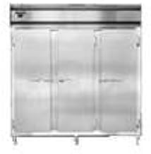 DL3R-SA-PT Designer Line Three Section Pass-Thru Refrigerator, Stainless Exterior