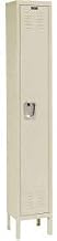 U1228-1PT Premium Locker Single Tier 12x12x72-1 Door Ready Assemble - Tan