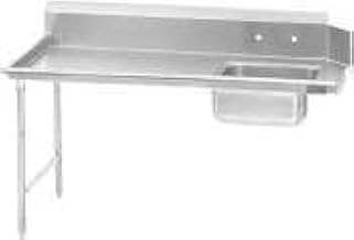 Advance Tabco DTS-S60-84L Dishtable, Soil Straight Design, Left To Right Operation 83" Long, Galvanized Legs with Pre-Rinse Sink